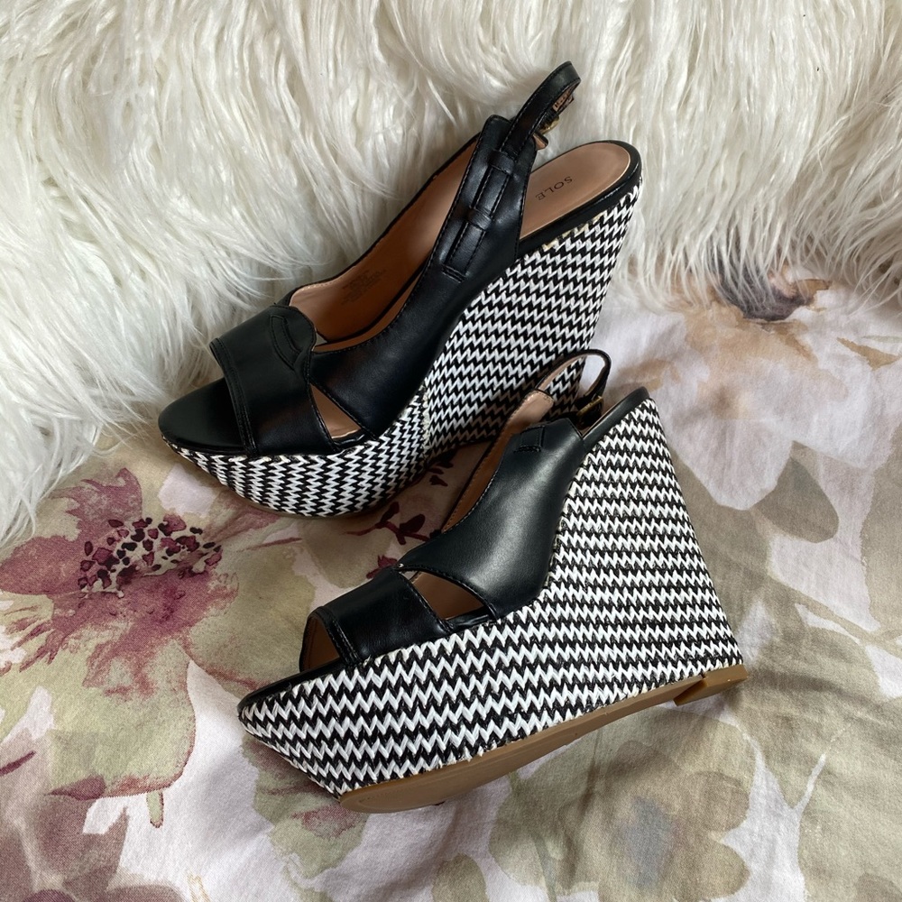 Nordstrom Sole Society Chevron Wedges